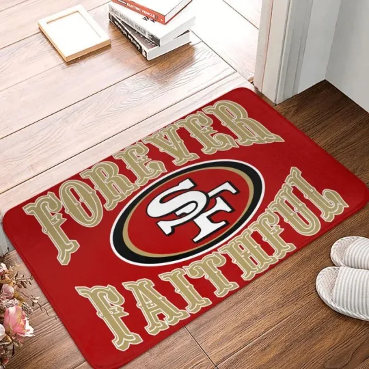 San Francisco 49ers Football Doormat, Gift For Fan