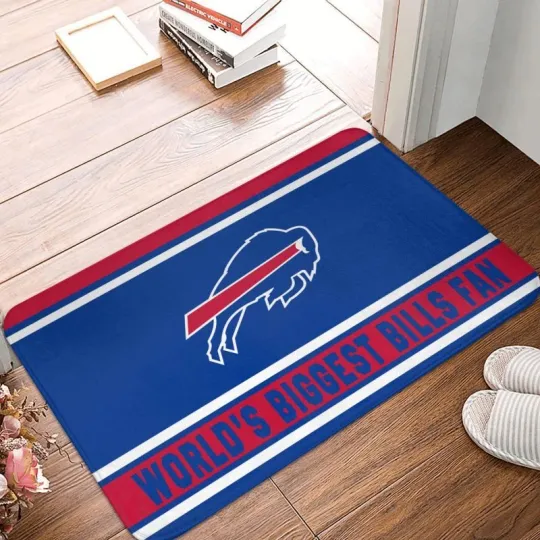 Buffalo Bills Football Doormat, Gift For Fan