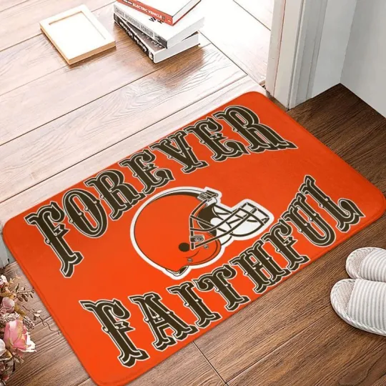 Cleveland Browns Football Doormat, Gift For Fan