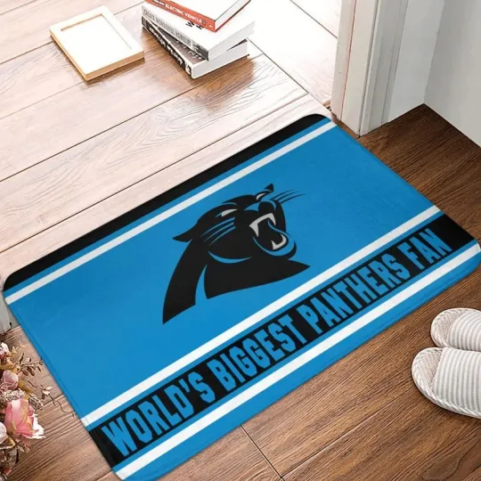 Carolina Panthers Football Doormat, Gift For Fan