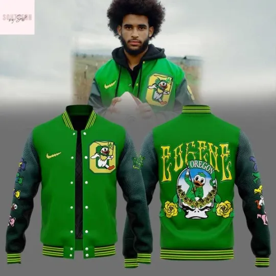 Discover Oregon Duck Grateful 2025 3D Baseball Jacket