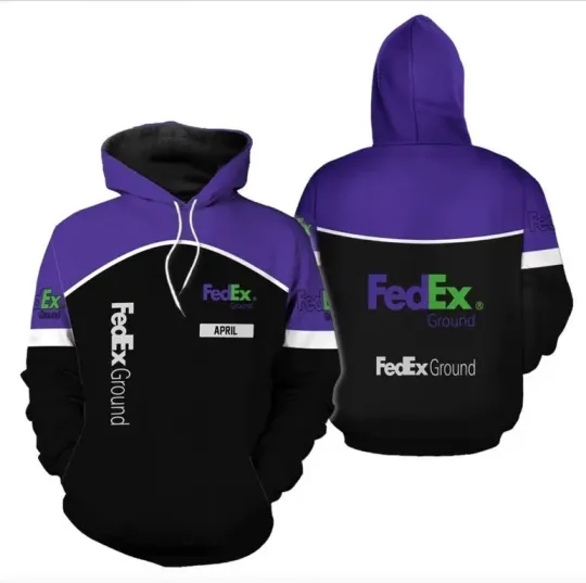FedEx Custom Name Hoodie 3D for Delivery Driver , Christmas Gift
