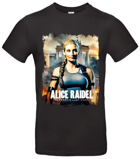 Discover Alice Weidel 3D T-Shirt - Lara Croft Germany's Last Hope