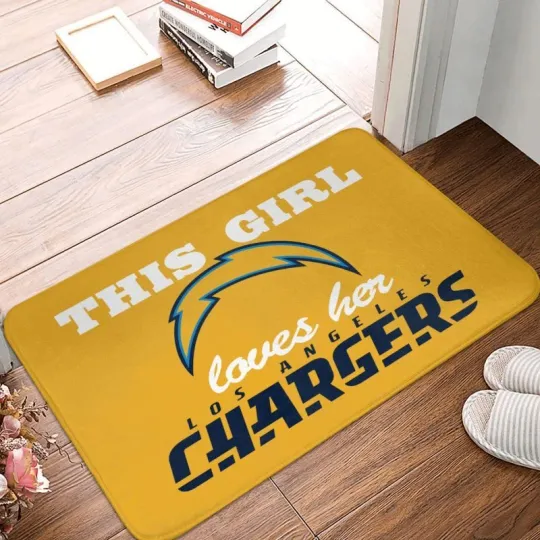Discover This Girl Loves Her San Diego Chargers Carpet 16*24in Floor Mat Decorative