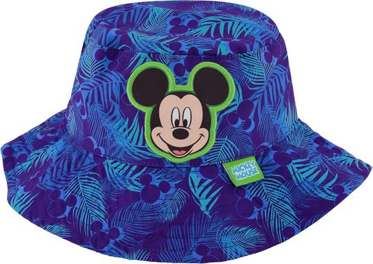 Discover Disney Girls Toddler Sunhat, Mickey Mouse Kids Bucket Hat and Matching Boys Baseball Cap for Beach, Size 2-4