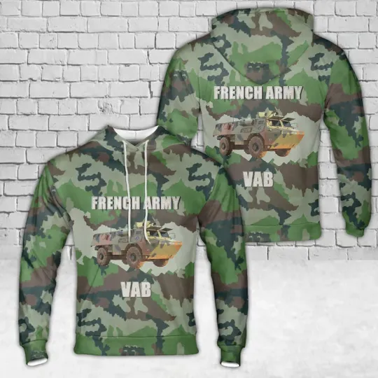 Discover French Army VAB Armoured Personnel Carrier Hoodie 3D, Christmas Gift