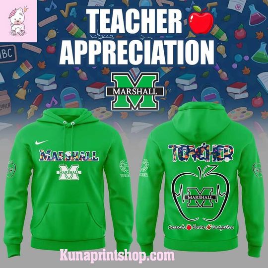 Discover Marshall Thundering Herd Teachers Appreciation 2025 Hoodie , Christmas Gift