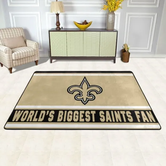 World's Biggest New Orleans Saints Rug for Home & Living