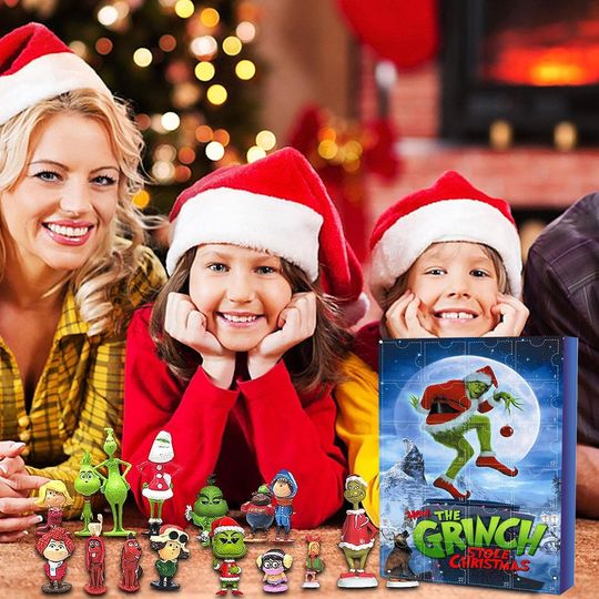 Discover Acrylic Advent Calendar 2025 Christmas Halloween Countdown 24 Days Cartoon Elf Figures Doll Gift