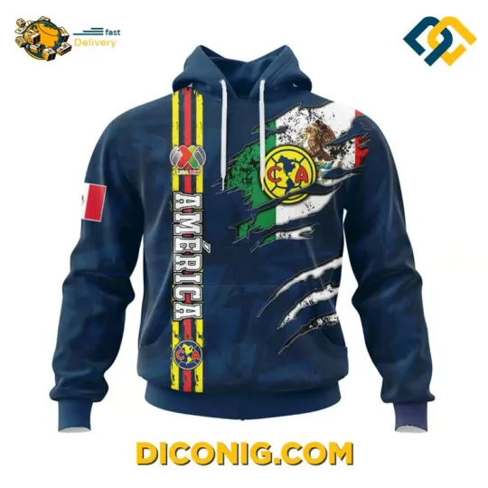 Discover Liga MX Clvb Am3ric@ Hoodie 2025 Custom