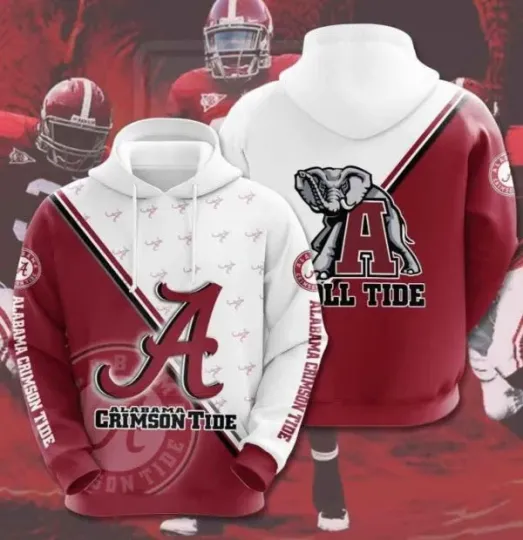 Discover Sports American Football NCAAF Ala.bama Cri@mson Ti!de USA 930 Hoodie 3D
