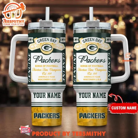 Discover Custom Green Bay Packer football Kings Of Football Tumbler 40oz