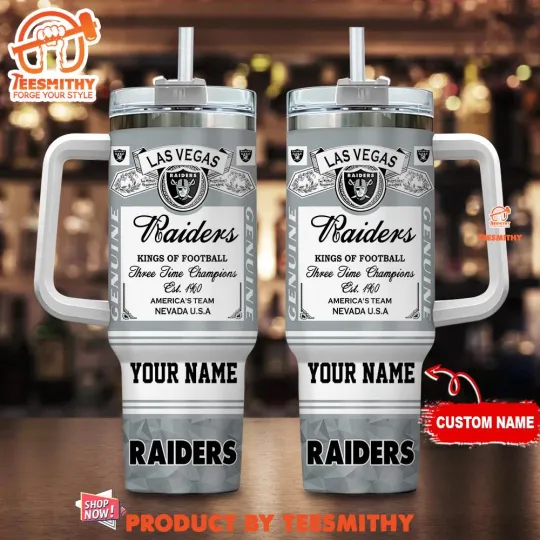 Custom LasVegas Raider football Kings Of Football Tumbler 40oz