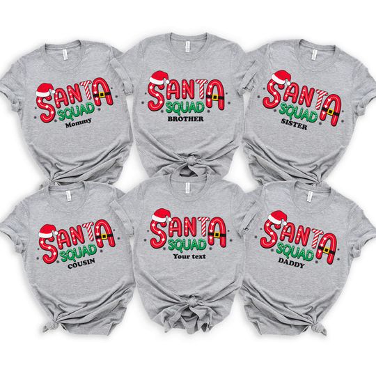 Discover Family Matching Christmas Shirt, Santa Squad Shirt, Christmas Squad Shirt, Christmas Shirt, Family Christmas, Santa Crew
