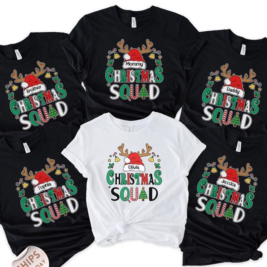 Discover Christmas Squad Shirt, Family Christmas 2025 Shirts, Christmas Group Shirt, Christmas Family Shirt, Family Matching Shirt