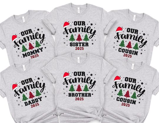 Discover Custom Family Christmas Shirts, Christmas Family Matching shirts, Christmas Party tees, Family Christmas tees, Matching Holiday Tees