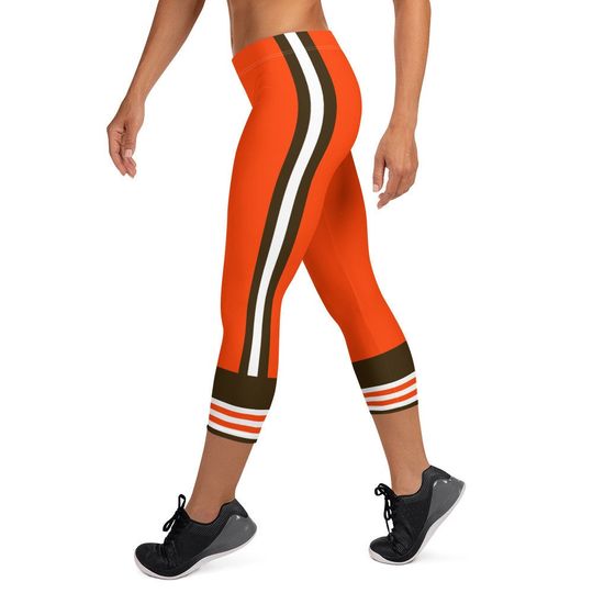 Cleveland Football Women's Capri Leggings, Game Day Leggings