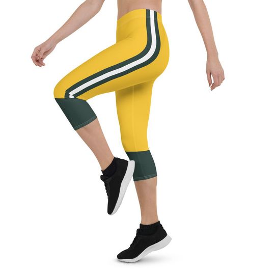 Discover Green Bay Football Women's Capri Leggings, Game Day Leggings
