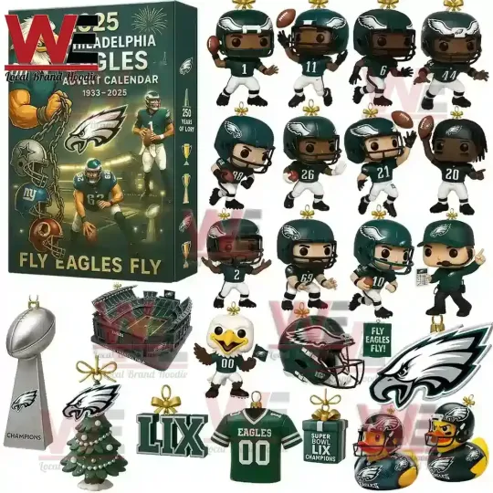 Discover Philadelphia Eagles 2D Flat Advent Calendar 2025