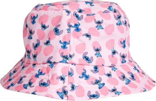 Discover Disney Stitch Leaf AOP Bucket Hat Pink