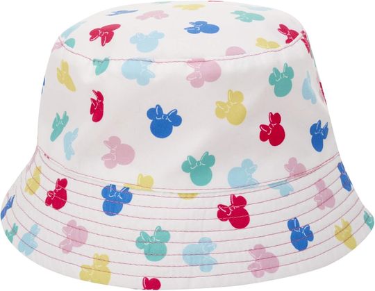 Discover Disney Minnie Mouse Kids Reversible Bucket Hat for Girls