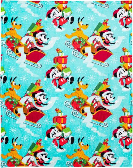 Discover Northwest Mickey Mouse Fleece Blanket Spreading Cheer