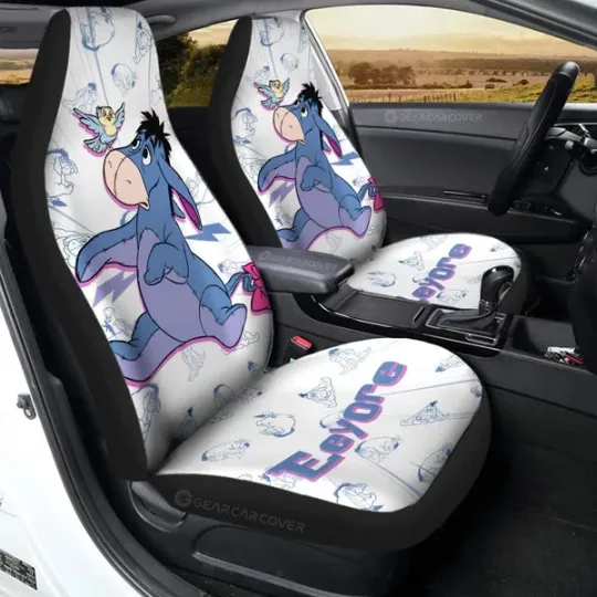 Eeyore Car Seat Covers Cartoon Car Accessories