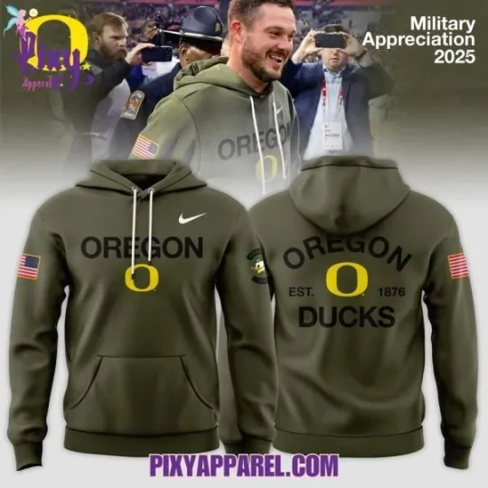 Discover Oregon Team  Military Appreciation 2025 3D Hoodie Premium, AOP