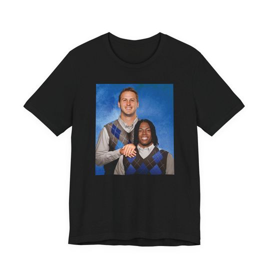 Discover Detroit Football Jared Goff, Jahmyr Gibbs Step Brothers Poster T-Shirt