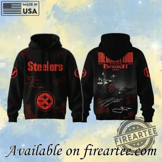 Discover S.t.eelers X Twenty O*ne Pilot*s Signatures Hoodie Sweatpants