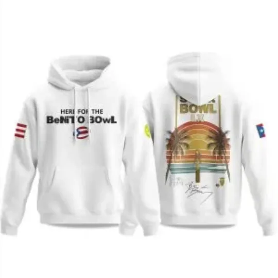 Discover Bowl LX Here For The B3n!to Bowl 2025 2026 Hoodie, Gift For Fans, Christmas Gift