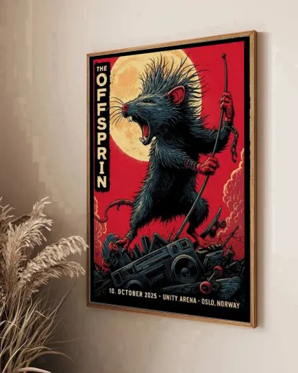 Discover The Offspring European Tour 2025 Poster