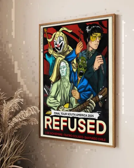 Discover Refused Teatro Coliseo Santiago Chile Poster