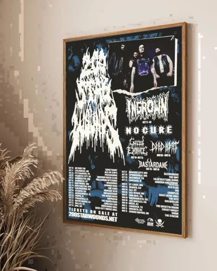 Discover 200 Stab Wounds Event Tour 2025 Vertical Poster