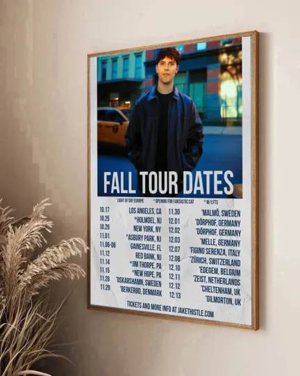 Discover Jake Thistle Fall Tour 2025 Vertical Poster