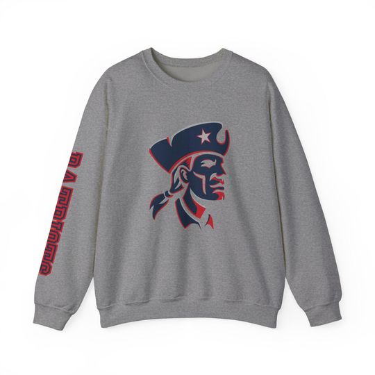 Discover Patriots Crewneck Sweatshirt, Football Season, Gift for Sports Fans