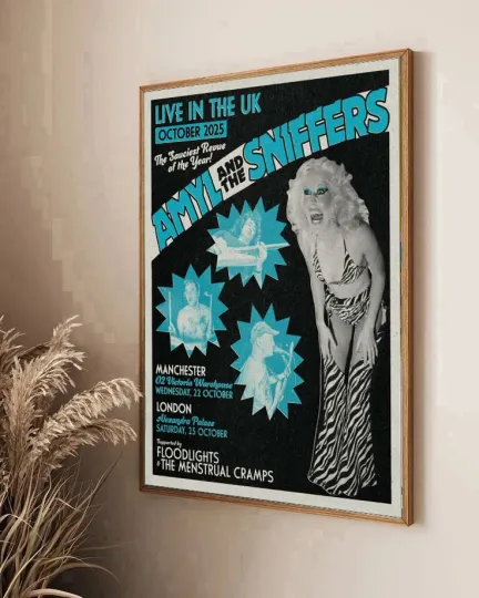 Discover Amyl and the Sniffers Tour UK October 2025 Poster