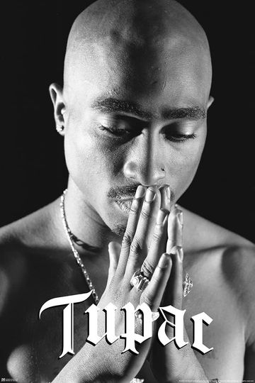 Tupac Praying Poster - 90s Hip Hop Wall Art