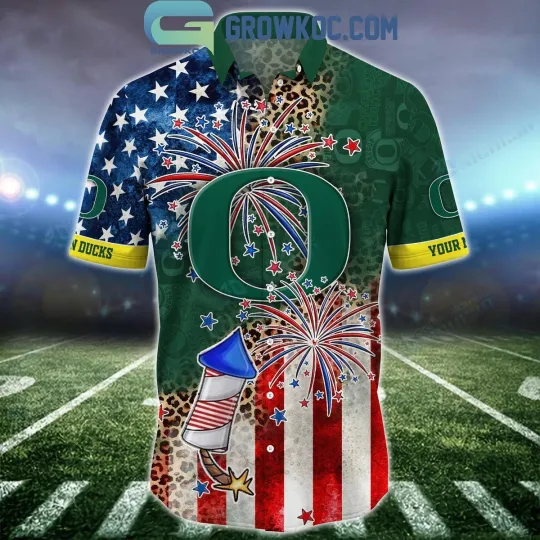 Discover Oreg ducks Celebrating Happy 4th Of July Hawaiian Shirts