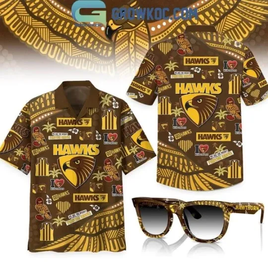 Discover Hawthorn Hawks We Are The Mighty Fighting Hawks Hawaiian Shirt