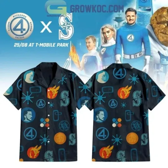 Discover Mariners Fantastic 4 First Step Hawaiian Shirt