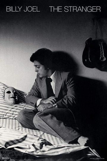 Billy Joel The Stranger Album Cover Poster, Vintage 70s 80s Classic Rock Wall Art