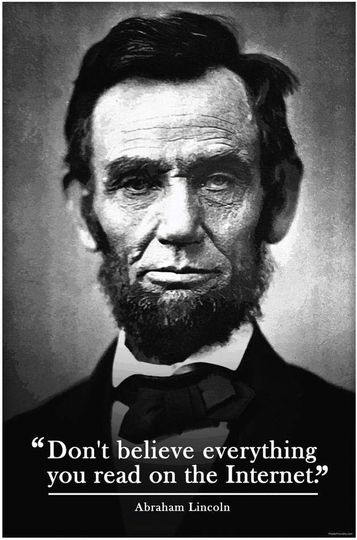 Discover Funny Classroom Poster - Don't Believe Everything You Read Wall Art Premium Matte Vertical Poster