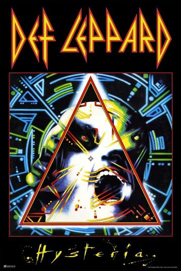 Discover Def Leppard Hysteria Album Cover Poster - Heavy Metal Music Wall Art Retro Vintage 80s