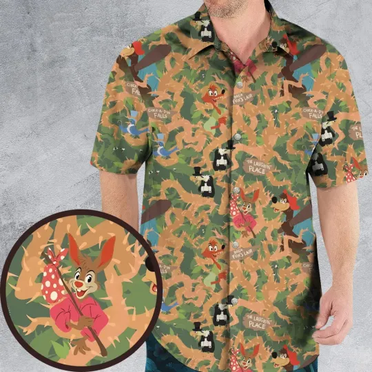 Flowing Down Splash Mountain Hawaiian Shirt