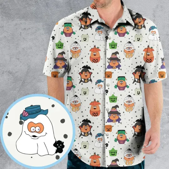 Discover Memorable Friends McNugget Buddies Mcdonalds 1992 Hawaiian Shirt