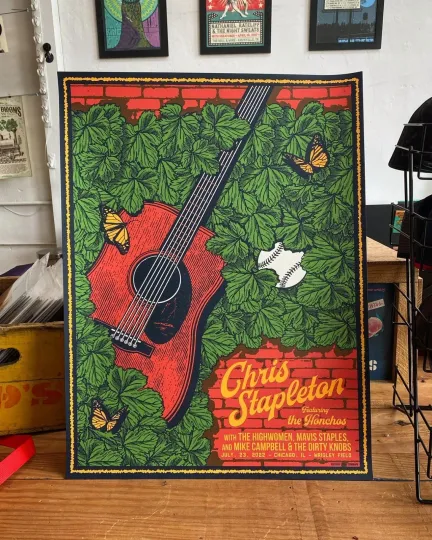 Chris Stapleton The Honchos Tour Poster Chicago IL July 23 2022 Vertical Poster