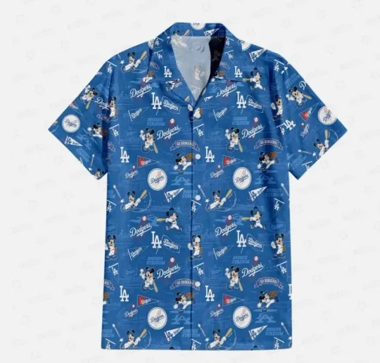 Discover LA Dodgers x Mickey Hawaiian Shirt