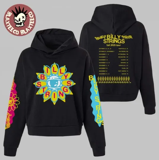Discover Billy Strings Fall 2025 Tour North American Merch Seeing Flower 3D Hoodie S-5XL