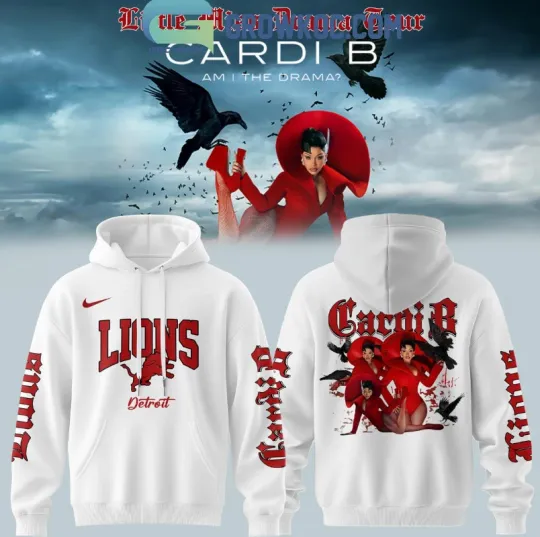 Discover Detroit Lion X Cardi B Little Miss Drama Tour 2026 3D Hoodie